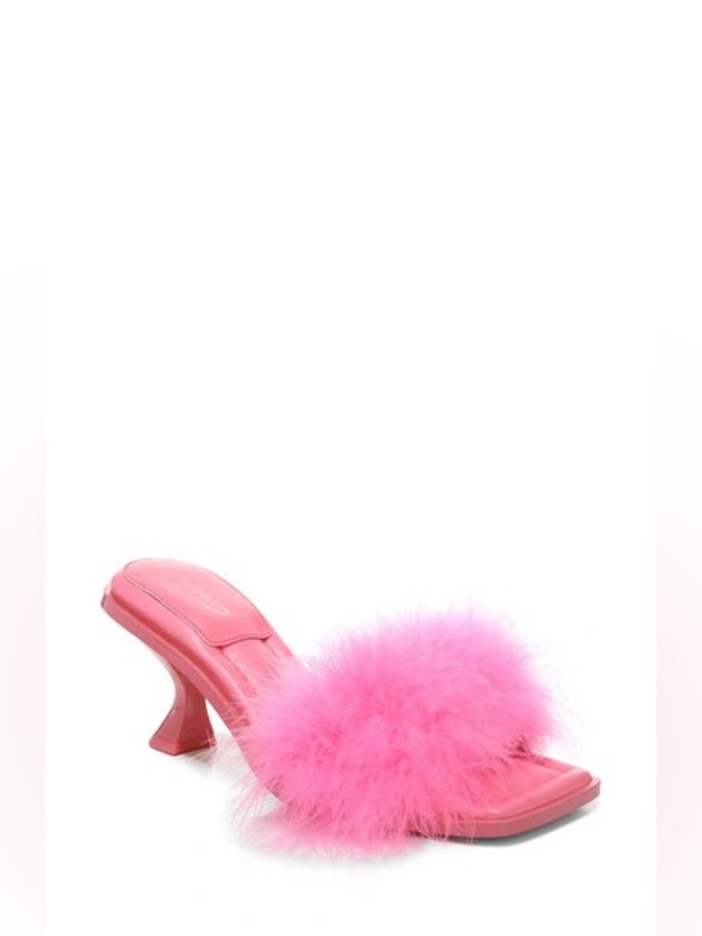 Circus by Sam Edelman Florence Feather Slide Sandals in Punk Pink